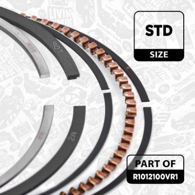 SET SEGMENTI PISTON ET ENGINETEAM R1012100VR1 2