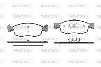 Комплект тормозных колодок, дисковый тормоз WOKING P0723.30 для FIAT DOBLO