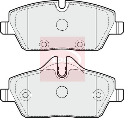 APEC Brake Pad Set, disc brake PAD2014