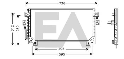EACLIMA 30C71018 Радиатор кондиционера  для LEXUS LS (_F1_) 400 (UCF10)