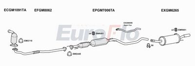 Układ wydechowy EUROFLO VLAST19D1001D
