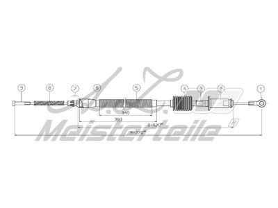жило, ръчна спирачка A.Z. Meisterteile AZMT-44-031-1331