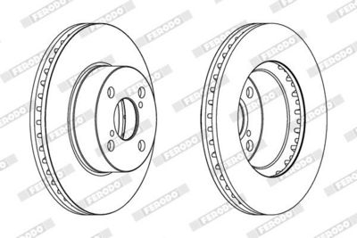 BREMSSCHEIBE FERODO DDF1294C 1