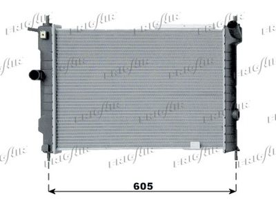 FRIGAIR 0107.3035 Радиатор охлаждения двигателя для OPEL ASTRA F Кабриолет (T92)
