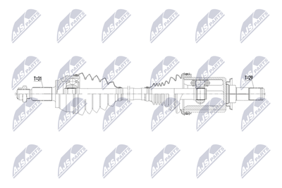 Wał napędowy NTY NPW-LR-048