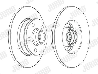 JURID 561620J Тормозные диски для VW CORRADO