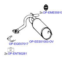 Изпускателна система OPTIMAL OP-EXSSB030