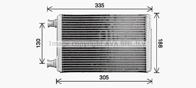 Теплообменник, отопление салона AVA QUALITY COOLING CR6145 для CHRYSLER 300C