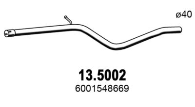 Rura wydechowa ASSO 13.5002