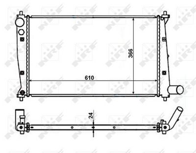 RADIATOR RACIRE MOTOR NRF 56102 6