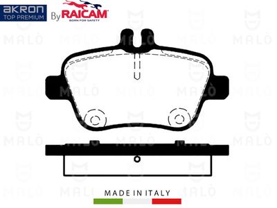 AKRON-MALÒ 28480946 Тормозные колодки и сигнализаторы для MERCEDES-BENZ GLA-CLASS (X156) GLA 220 4-matic (156.947)