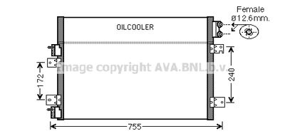 AVA QUALITY COOLING CRA5113 Радиатор кондиционера  для CHRYSLER SEBRING (Крайслер Себринг)