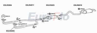 Układ wydechowy EUROFLO LRDIS353004A00