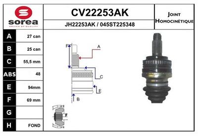 GELENKSATZ ANTRIEBSWELLE