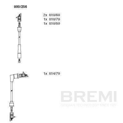 комплект запалителеи кабели BREMI 800/256