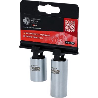 KS Tools Souprava nástrčných ořechů na držák motoru, pro vozidla VAG, extra krátké, 2dílná 911.1295
