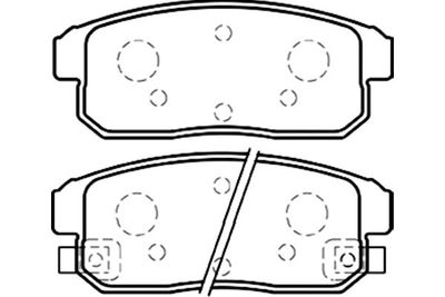 Kavo Parts Комплект тормозных колодок, дисковый тормоз