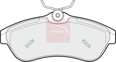 APEC Brake Pad Set, disc brake PAD1250