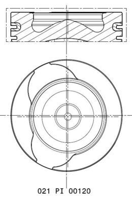 Zuiger - 021PI00120001 - MAHLE