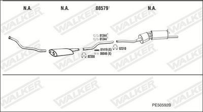 ABGASANLAGE WALKER PE50592B
