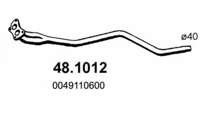 Rura wydechowa ASSO 48.1012