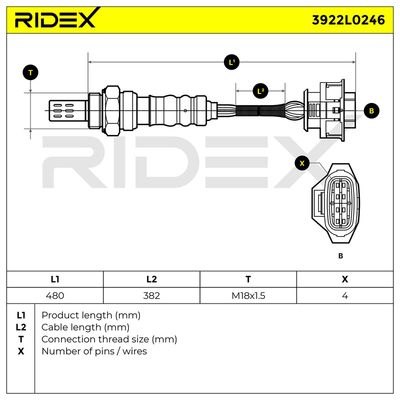 ламбда-сонда RIDEX 3922L0246