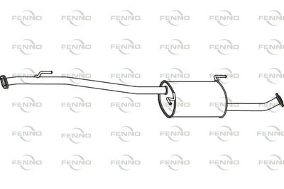 Средний глушитель выхлопных газов FENNO P41012 для NISSAN NV200