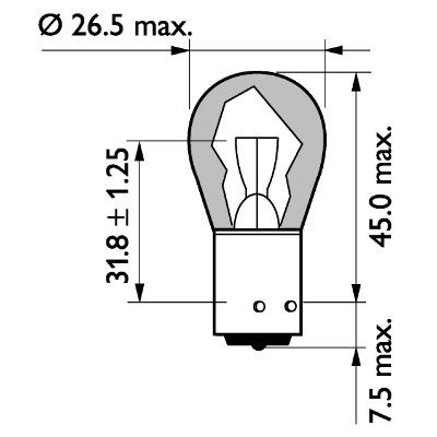 Bulb, direction indicator 13496MLCP