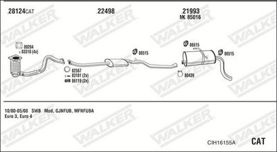SISTEM DE ESAPAMENT WALKER CIH16155A