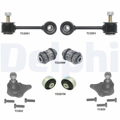 Ремкомплект, поперечный рычаг подвески TC1970KIT