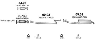 SISTEM DE ESAPAMENT POLMO POLMO00211
