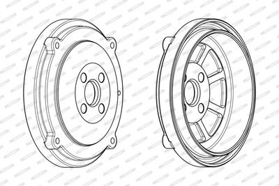 BREMSTROMMEL FERODO FDR329209 2
