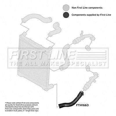 Charge Air Hose FIRST LINE FTH1663