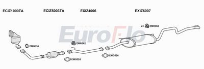 Układ wydechowy EUROFLO IZROD30D8001