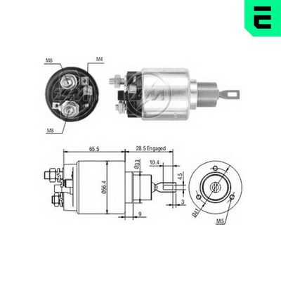 Elektromagnetický spínač, startér ERA ZM1674