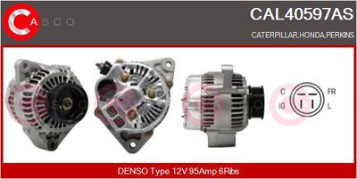 Генератор CASCO CAL40597AS для HONDA PRELUDE