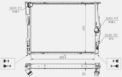 RADIATOR RACIRE MOTOR