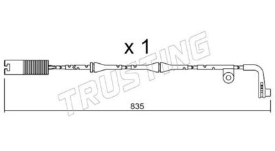 SENZOR DE AVERTIZARE UZURA PLACUTE DE FRANA