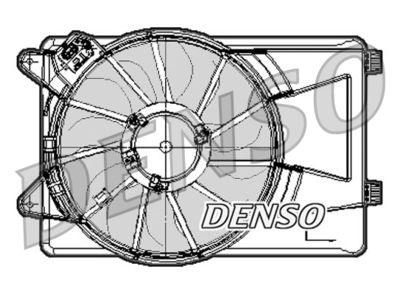 Вентилятор, охлаждение двигателя DENSO DER09301 для FIAT LINEA