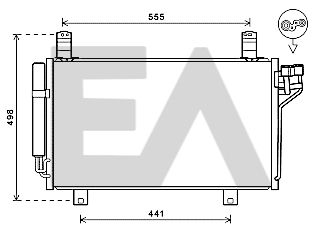 Конденсатор, кондиционер EACLIMA 30C52036 для MAZDA CX-5