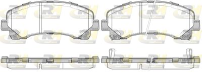 Комплект тормозных колодок, дисковый тормоз ROADHOUSE 21407.00 для ISUZU D-MAX