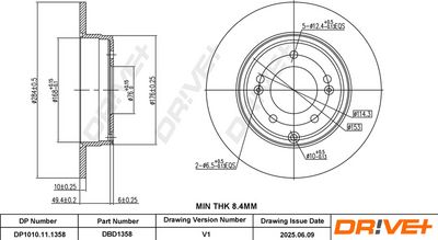 DISC FRANA DR!VE+ DP1010111358 2
