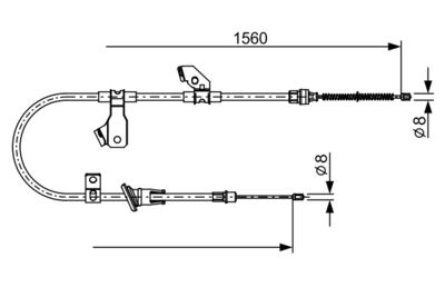 Cable Pull, parking brake 1 987 482 626