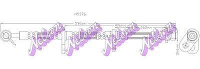 KAWE H5376 Тормозной шланг  для HONDA NSX (Хонда Нсx)