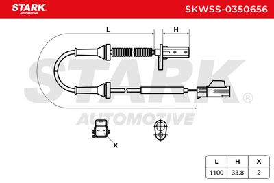 датчик, обороти на колелото STARK SKWSS-0350656