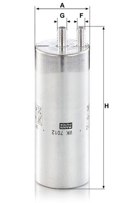 KRAFTSTOFFFILTER MANN-FILTER WK7012 1