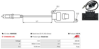 SENZOR NOX INJECTIE ADITIV AS-PL NOX9320 2