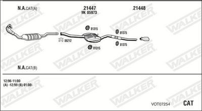 Изпускателна система WALKER VOT07254