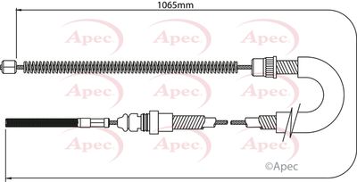 Cable Pull, parking brake APEC CAB1060