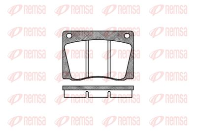 Комплект тормозных колодок, дисковый тормоз REMSA 0037.00 для FIAT 1500-2300